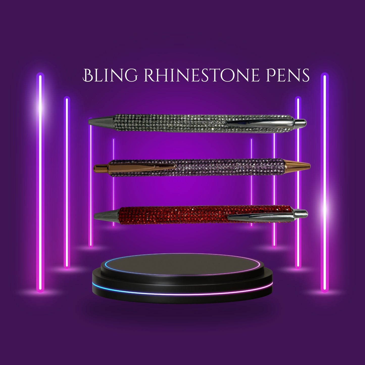 Rhinestone Retractable Pens