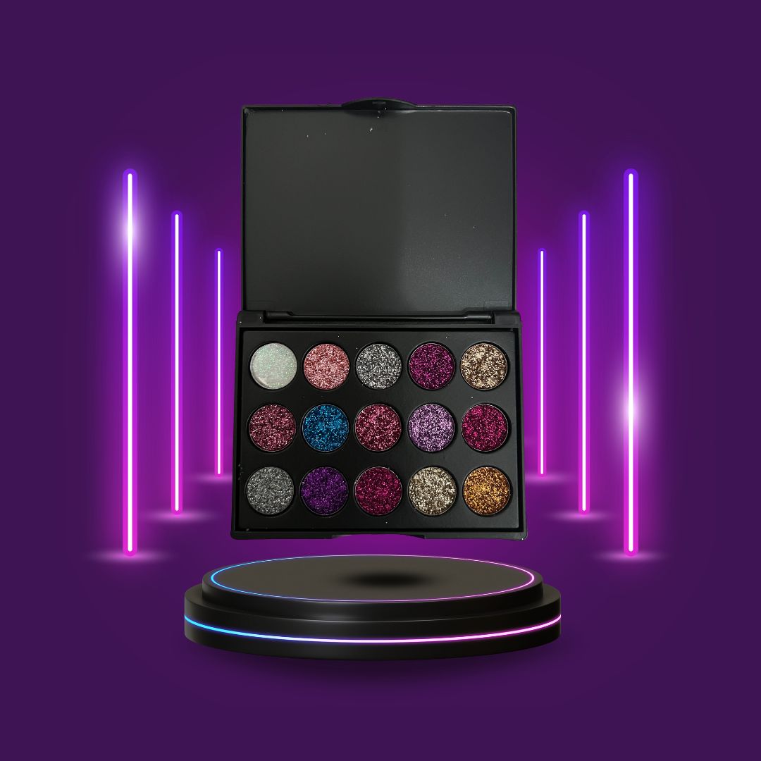 15pc Glitter Eyeshadow Palette