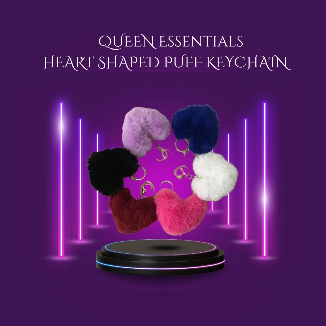 Heart Puff Keychain