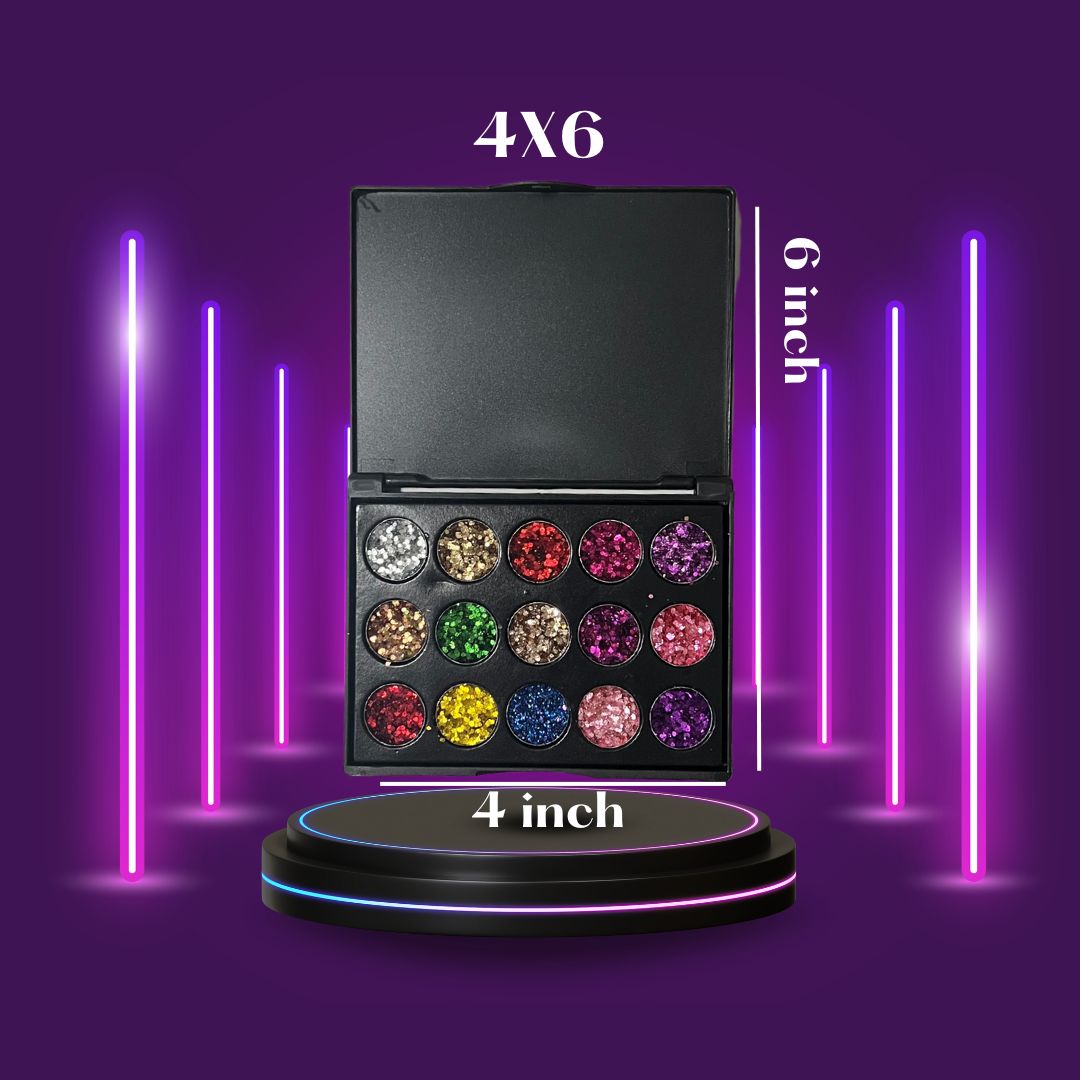 15pc Glitter Eyeshadow Palette