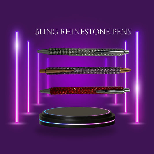 Rhinestone Retractable Pens